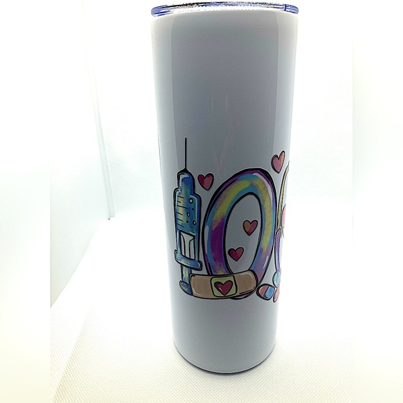 HANDMADE NURSE LIFE 20OZ SKINNY TUMBLER - Picture 3 of 6